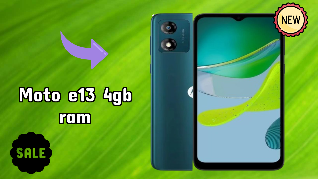 Motorola Fans Alert: Moto E13 4GB RAM Massive Price Drop to ₹8,499