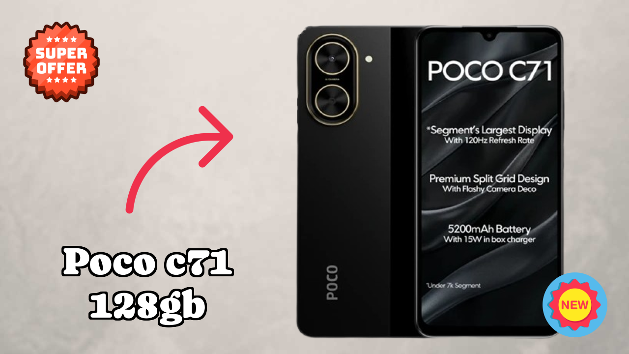 POCO C71 128GB RAM Performance: 6 GB RAM Gaming Test