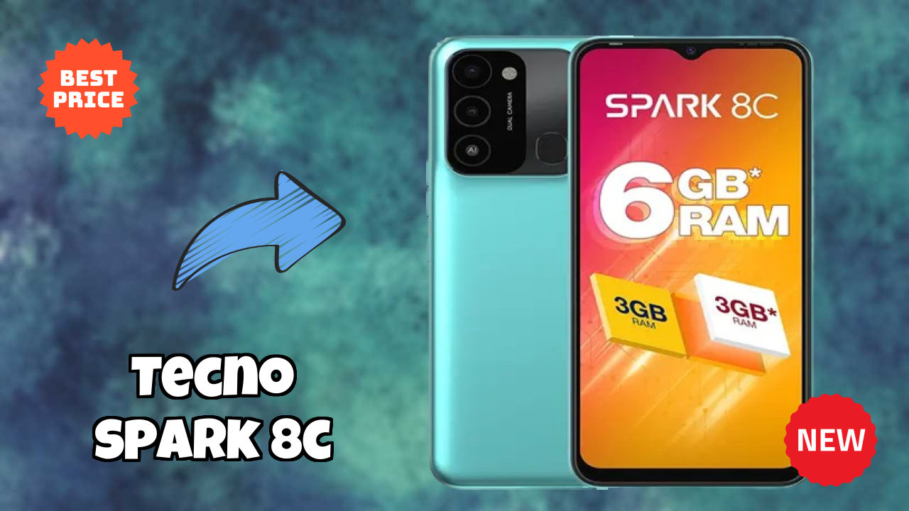 Tecno Spark 8C Display Analysis: 6.6 Inches (16.76 Cm) Screen